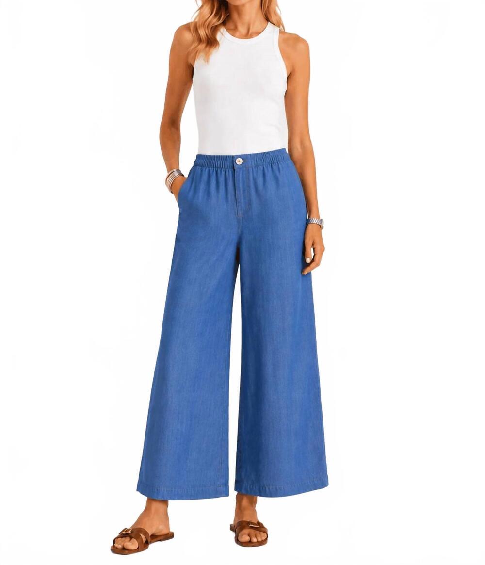 NEW FIFTEEN TWENTY women's mason pants in chambray